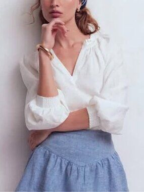 NWT Boden Tiered Linen Skirt